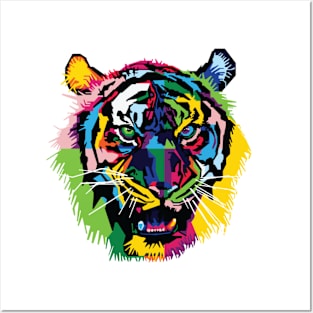 Tiger in wpap no bg Posters and Art